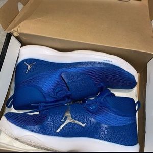 Air Jordan Super fly 5 Po Team Royal/ Metallic Silver *USED*